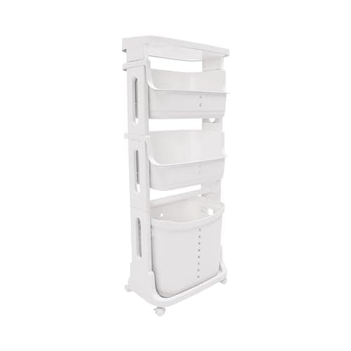 3-Tier Laundry Sorter & Organizer Cart with 4 Wheels