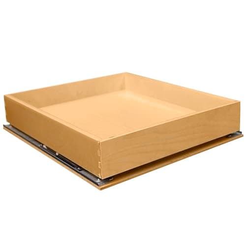 GlideSoft Close 9 Ply Birch Drawer Organizer, 14" x 21.4" Kitchen, Pantry, & More