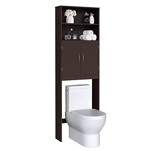 Yaheetech Tall Over-The-Toilet Storage Cabinet, White