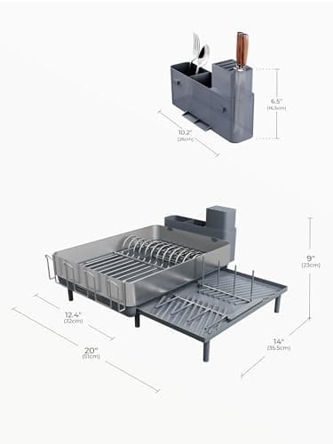 Large Stainless Steel Dish Drying Rack for Kitchen Counter
