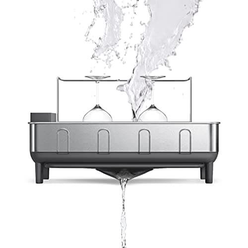 Simplehuman Fingerprint-Proof Grey Dish Drying Rack