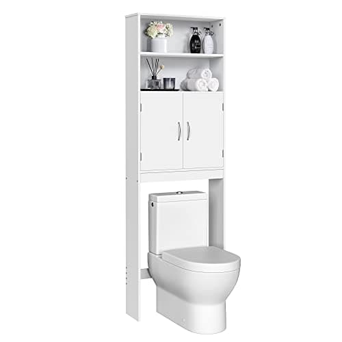 Yaheetech Tall Over-The-Toilet Storage Cabinet, White