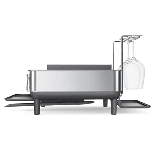 Simplehuman Fingerprint-Proof Grey Dish Drying Rack