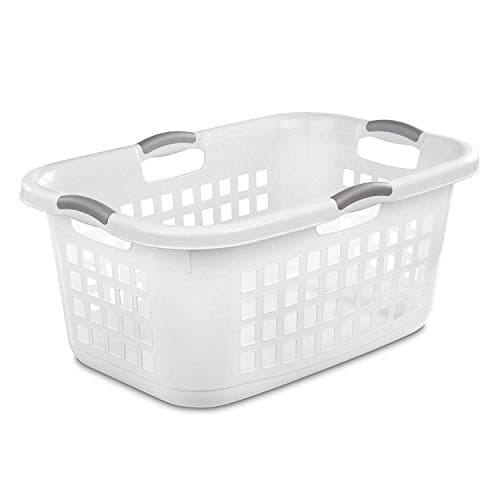 Sterilite 2 Bushel Ultra Laundry Basket, Large, Plastic, Aqua, 12-Pack