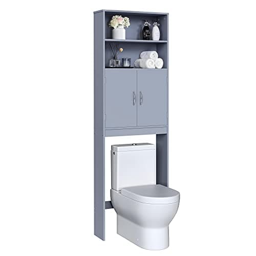 Yaheetech Tall Over-The-Toilet Storage Cabinet, White