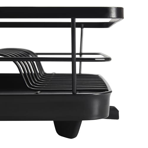 3-Piece Dish Drying Rack with Drainboard & Removable Holder for Kitchen Countertop