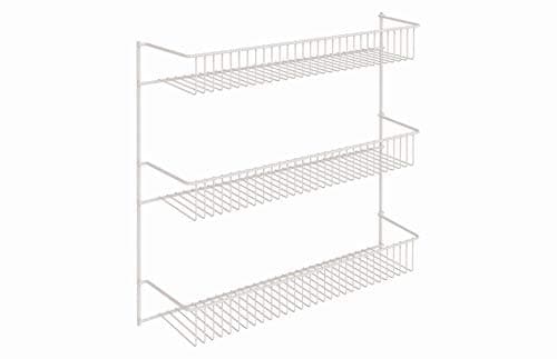 ClosetMaid 18-Inch Wide 3-Tier Wall Mount Metal Spice Rack, White