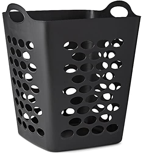 3 Packs of Mainstays Flexible Black Laundry Hamper, 20" Basket
