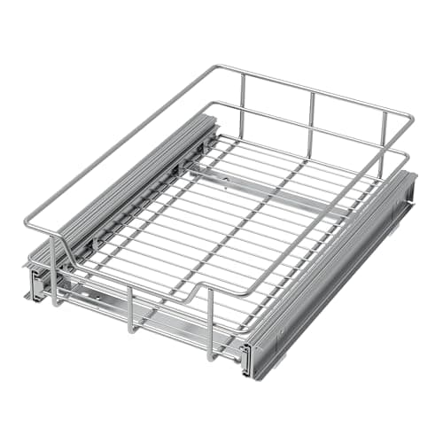 Heavy Duty Slide Out Drawer Cabinet Organizer, 11" W x 17" D, Kitchen & Bathroom