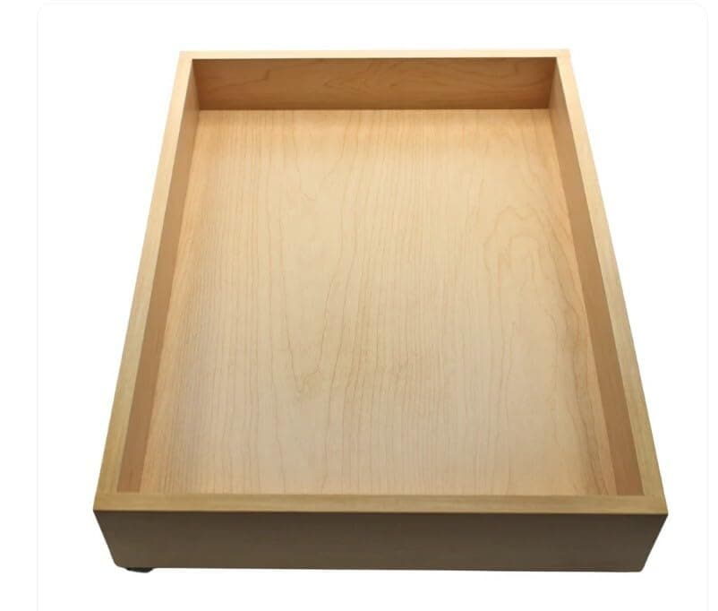 GlideSoft Close 9 Ply Birch Drawer Organizer, 14" x 21.4" Kitchen, Pantry, & More