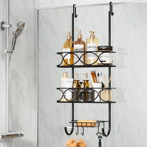 Leverloc Shower Caddy Suction Cup, Max 22lbs Holding Power, Bath Organizer, White