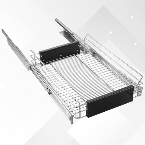 Heavy Duty Chrome Plated Slide Out Drawer Organizer for Kitchen Cabinets