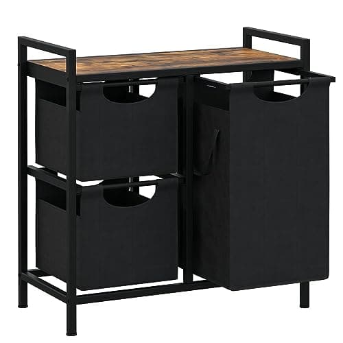JLH003SR 4-Section Laundry Hamper with Shelf 195.1L