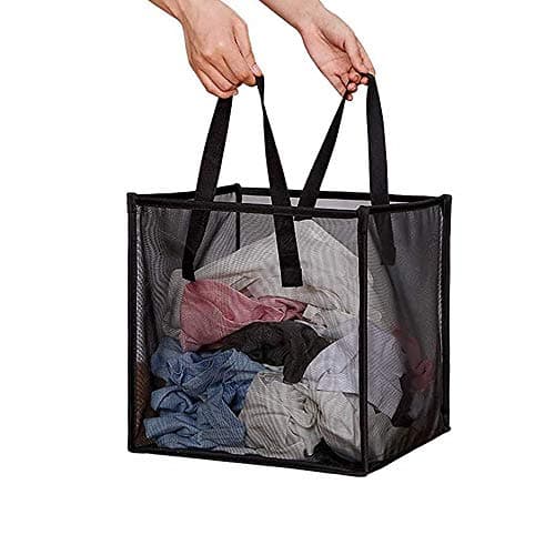 Pop Up Laundry Baskets - Mesh Collapsible Storage with Handle, Great for Kids Room & Travel