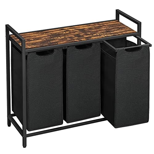 Laundry Sorter with Removable Bags and Shelf for Busy Homeowners