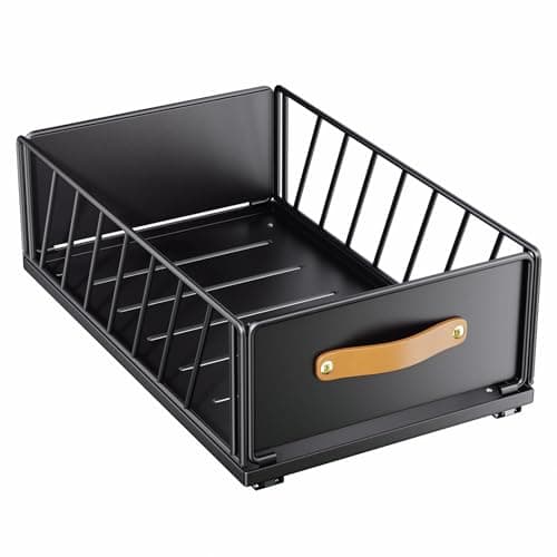 Adhesive Nano Film Cabinet Organizer for Kitchen and Bathroom- 11.8W X15.7D X6.2H