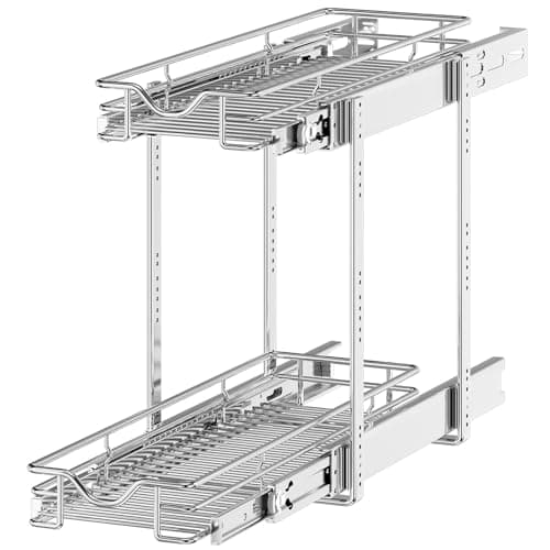 OCG 2-Tier Pull Out Cabinet Organizer for Kitchen Storage