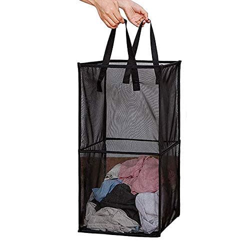 Pop Up Laundry Baskets - Mesh Collapsible Storage with Handle, Great for Kids Room & Travel