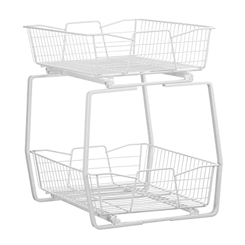 ClosetMaid Heavy Duty 11 in. Pull Out Cabinet Organizer, White Kitchen & Bathroom Shelves Drawer