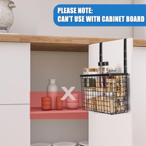 2 Pack Cabinet Door Organizer for Kitchen Storage Renton