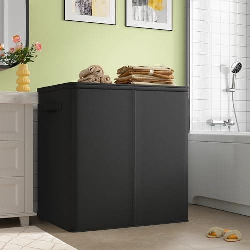 Raybee 180L Laundry Basket with Lid and 3 Sections