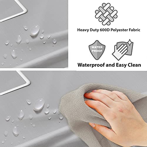 Heavy-Duty 3-Bag Silver Laundry Sorter Cart by Simple Houseware