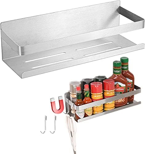 Self-Adhesive Spice Rack for Refrigerator Kitchen Organization