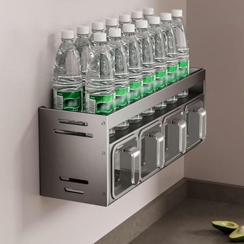 Wall-Mounted & Countertop Spice Rack Organizer - 3 Box Shelf for Kitchen Cupboards