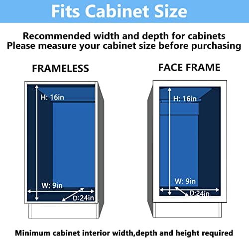 LOVMOR 2 Tier Slide Out Kitchen Cabinet Organizer