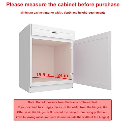 Heavy Duty Chrome Cabinet Drawer Organizer, 14" W x 21" D