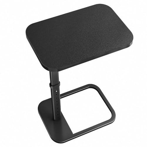 Kitstorack Adjustable Height TV Tray Table with Flip-Over Panel for Sofa Arm Ends