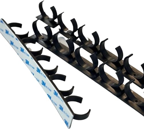 Black Spice Clip Gripper, Holds 15 Jars, Pantry Organizer, Custom Fit cabinet or RV