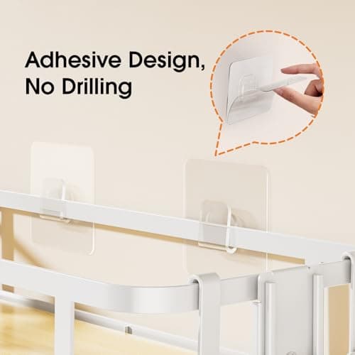 Over-The-Toilet Storage Shelf for Bathroom Organization, Large Capacity, Easy Installation, Rust-Resistant - White