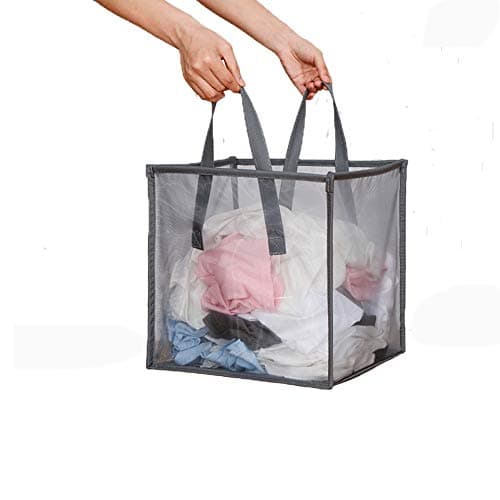 HONOMA Black Foldable Laundry Bag for Travel and Storage