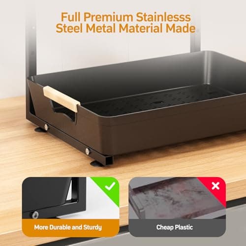 2-Tier Under Sink Organizer with Sliding Shelf for Kitchen and Bathroom