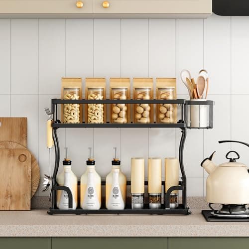Drill-Free Kitstorack Over-The-Toilet 2-Tier Bathroom Storage Organizer