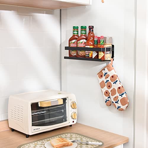 Self-Adhesive Spice Rack for Refrigerator Kitchen Organization