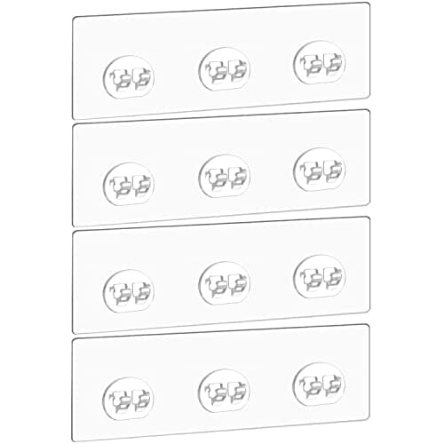 Heavy-Duty Adhesive Corner Shower Caddy Hooks, No Drilling Wall Mount Strips for Bath Organizer