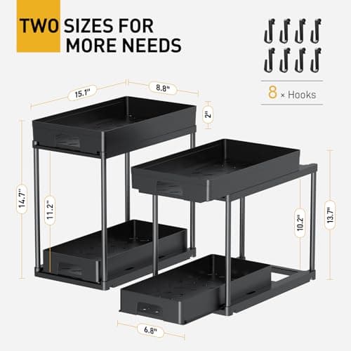Under Sink Organizers and Storage for Kitchen and Bathroom