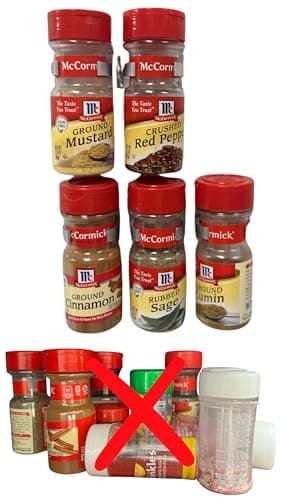Black Spice Clip Gripper, Holds 15 Jars, Pantry Organizer, Custom Fit cabinet or RV