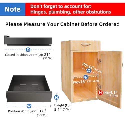 Kitstorack Pull out Cabinet Organizer Bundle