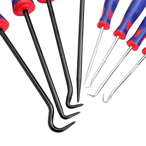WORKPRO 9-Piece Precision Pick and Hook Set with Scraper, Automotive & Electronic Tools