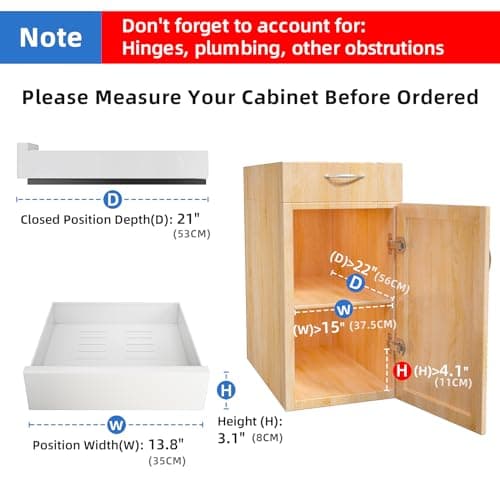 Sliding Cabinet Organizer for Kitchen and Bathroom Storage