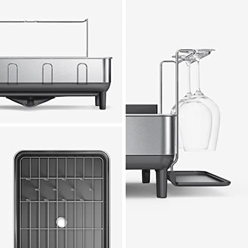 Simplehuman Fingerprint-Proof Grey Dish Drying Rack