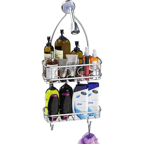 Simple Houseware Stainless Steel Bathroom Shower Head Caddy Organizer
