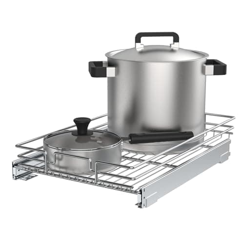 Heavy Duty Chrome Slide Out Cabinet Organizer, 14x21 IN, Kitchen Cabinets