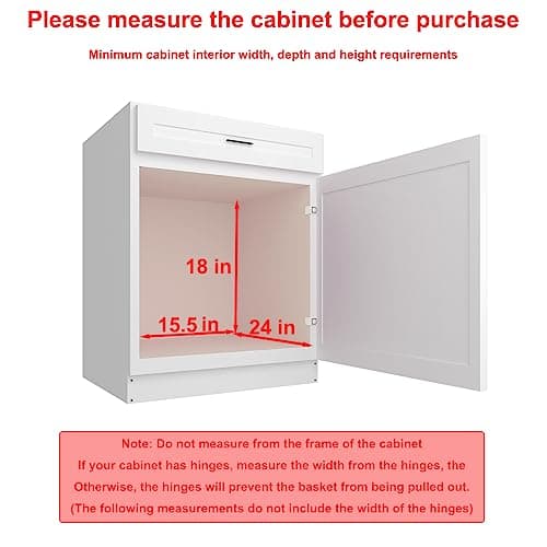 14" W x 21" D Chrome 2-Tier Slide-Out Drawer Organizer for Kitchen, Bathroom, Pantry