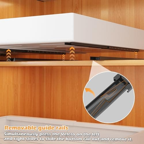 COVAODQ Extendable Sliding Cabinet Organizer, 12.4" to 20.4", Kitchen & Pantry Storage