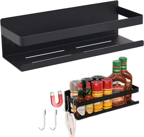 Self-Adhesive Spice Rack for Refrigerator Kitchen Organization