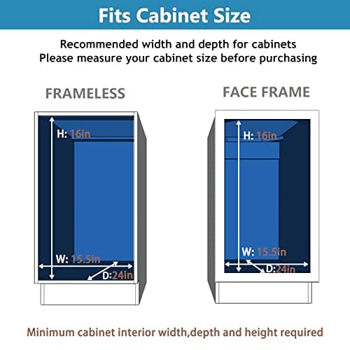 LOVMOR 2 Tier Slide Out Kitchen Cabinet Organizer